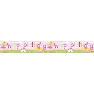 Fairy Princess Happy Birthday Foil Banner